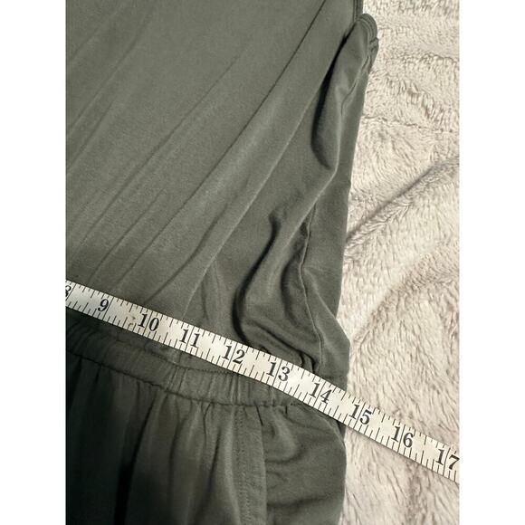 Aerie Jogger Jumpsuit Size Medium Olive Green Sleeveless Tank Comfort One-Piece - Picture 7 of 7